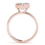 18K Rose Gold 1ct Round Diamond Solitaire Ring