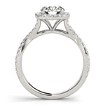 Round Diamond Halo Engagement Ring