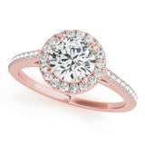 14K Rose Gold 1.33ctw Round Diamond Engagement Ring