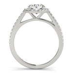 Round Diamond Halo Engagement Ring