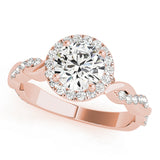 14K Rose Gold 1.33ctw Round Diamond Engagement Ring