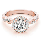 14K Rose Gold 1.33ctw Round Diamond Engagement Ring