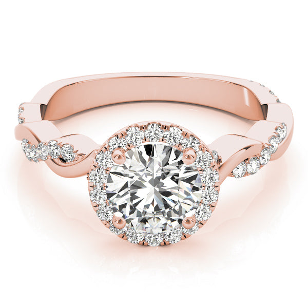 14K Rose Gold 1.33ctw Round Diamond Engagement Ring