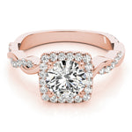 14K Rose Gold 1.33ctw Round Diamond Engagement Ring