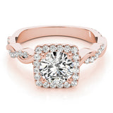 14K Rose Gold 1.33ctw Round Diamond Engagement Ring