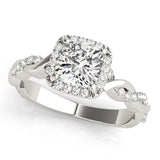 Diamond Halo Engagement Ring