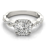 Diamond Halo Engagement Ring