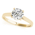 14K Yellow Gold 1ct Diamond Engagement Solitaire Ring