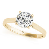 14K Yellow Gold 1ct Diamond Engagement Solitaire Ring