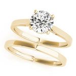 14K Yellow Gold 1ct Diamond Engagement Solitaire Ring