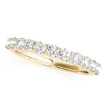 14K Yellow Gold 0.11ctw Diamond Wedding Band