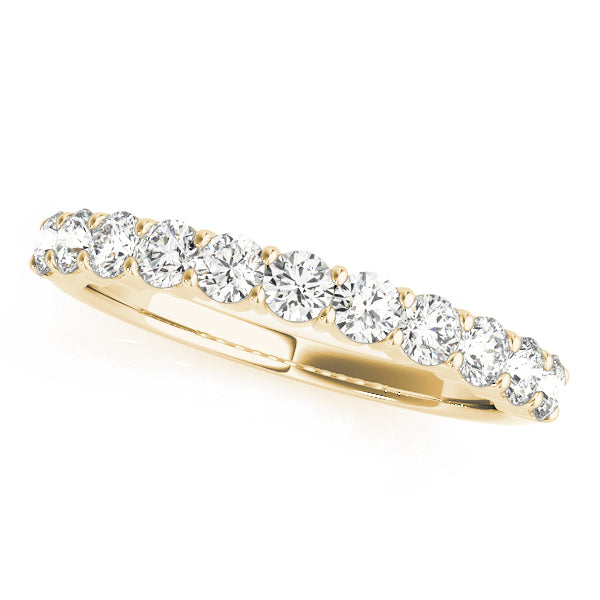 14K Yellow Gold 0.11ctw Diamond Wedding Band