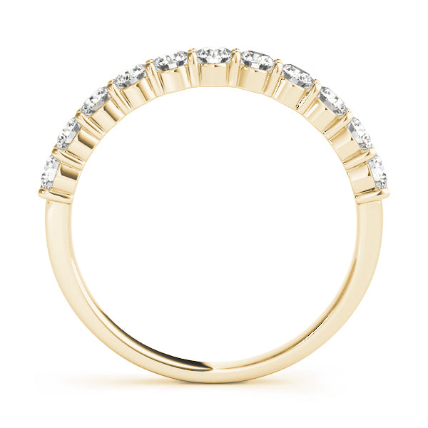 14K Yellow Gold 0.11ctw Diamond Wedding Band
