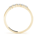 14K Yellow Gold 5-Diamond Wedding Ring