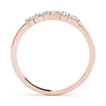 18K Rose Gold Diamond Wedding Ring
