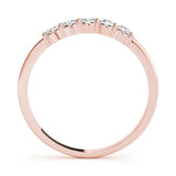 18K Rose Gold Diamond Wedding Ring