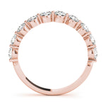 14K Rose Gold 1/4 CT Diamond Wedding Ring