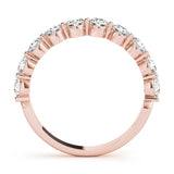 14K Rose Gold 1/4 CT Diamond Wedding Ring