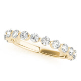 18K Yellow Gold 3/8 ct Diamond Wedding Band