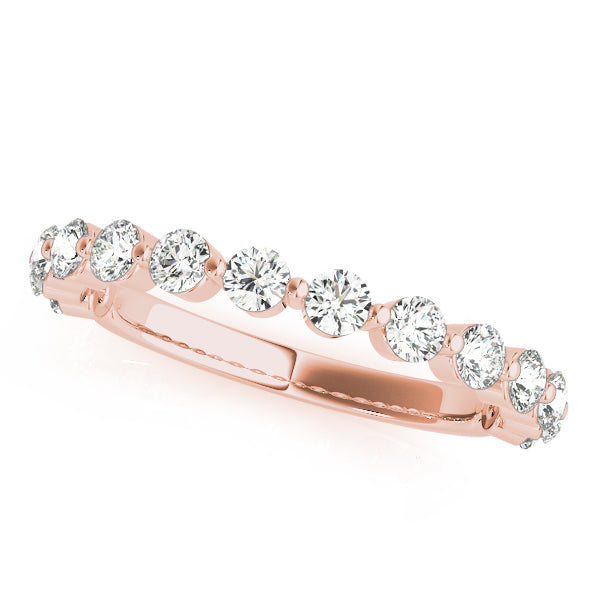 14K Rose Gold Diamond Wedding Ring