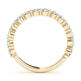 18K Yellow Gold 3/8 ct Diamond Wedding Band