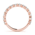 14K Rose Gold Diamond Wedding Ring