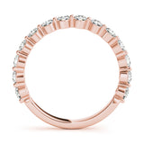 14K Rose Gold Diamond Wedding Ring