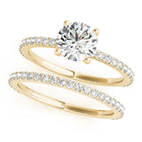 14K Yellow Gold 1.25ctw Round Diamond Ring