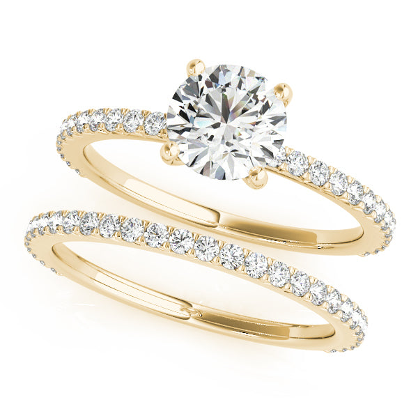 14K Yellow Gold 1.25ctw Round Diamond Ring
