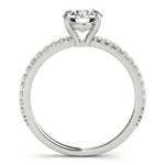 14K Gold Round Diamond Engagement Ring