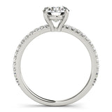 14K Gold Round Diamond Engagement Ring