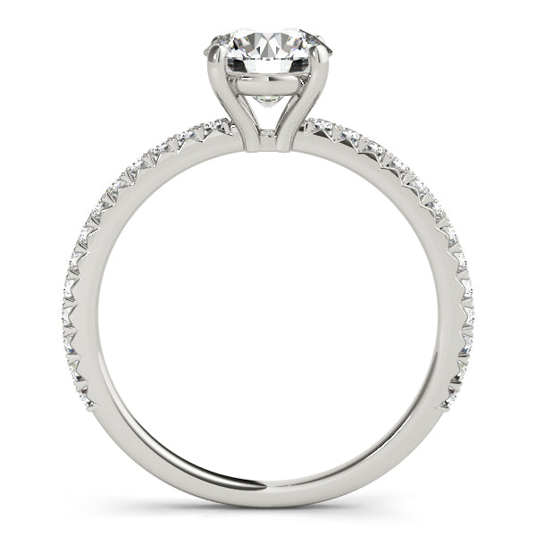 14K Gold Round Diamond Engagement Ring