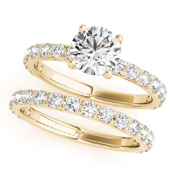 14K Yellow Gold 1.5 ctw Diamond Engagement Ring