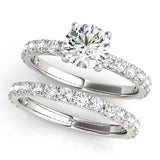 Round Diamond Single Row Engagement Ring