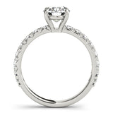 Round Diamond Single Row Engagement Ring