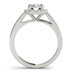 Round Diamond Halo Engagement Ring