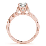 18K Rose Gold 0.75 ct Diamond Engagement Ring