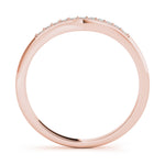 14K Rose Gold 0.11 ctw Diamond Wedding Band