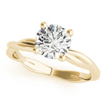14K Yellow Gold Round Diamond Fashion Ring