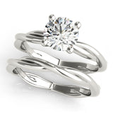 1CT Round Diamond Engagement Ring