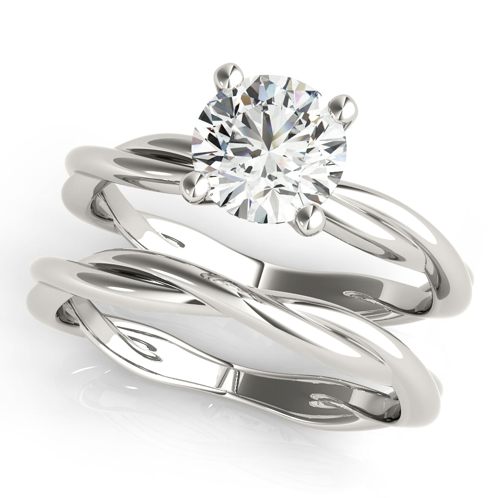 1CT Round Diamond Engagement Ring