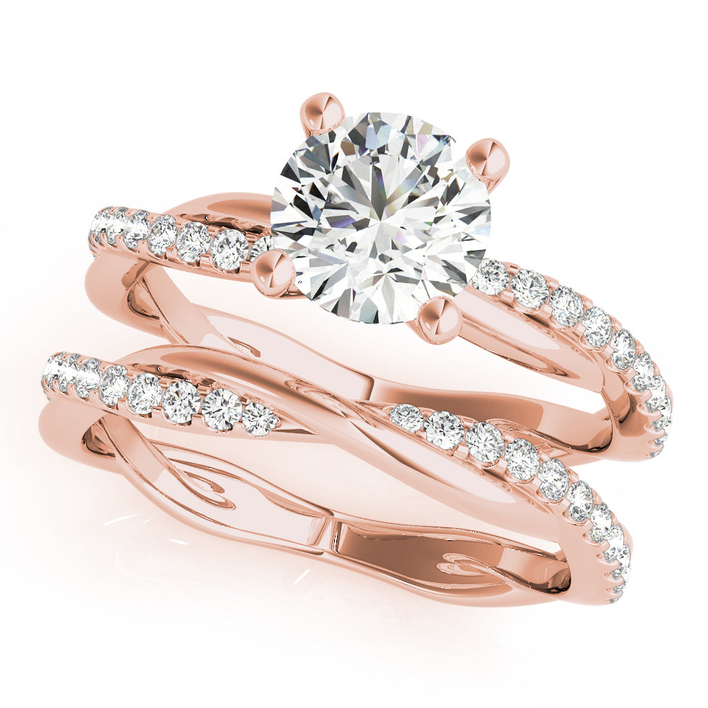 Rose Gold 1 CT Diamond Accent Fashion Ring