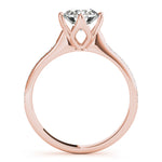 14K Rose Gold 1 ct Diamond Engagement Ring