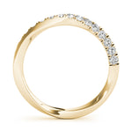 14K Yellow Gold 0.21 CT Diamond Wedding Band