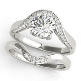 0.5 CT Round Diamond Single Row Ring