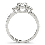 Round Diamond 3-Stone Engagement Ring
