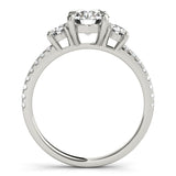 Round Diamond 3-Stone Engagement Ring