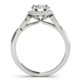 Round Diamond Halo Engagement Ring