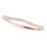 14K Rose Gold Diamond Wedding Ring
