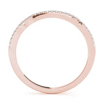 14K Rose Gold Diamond Wedding Ring